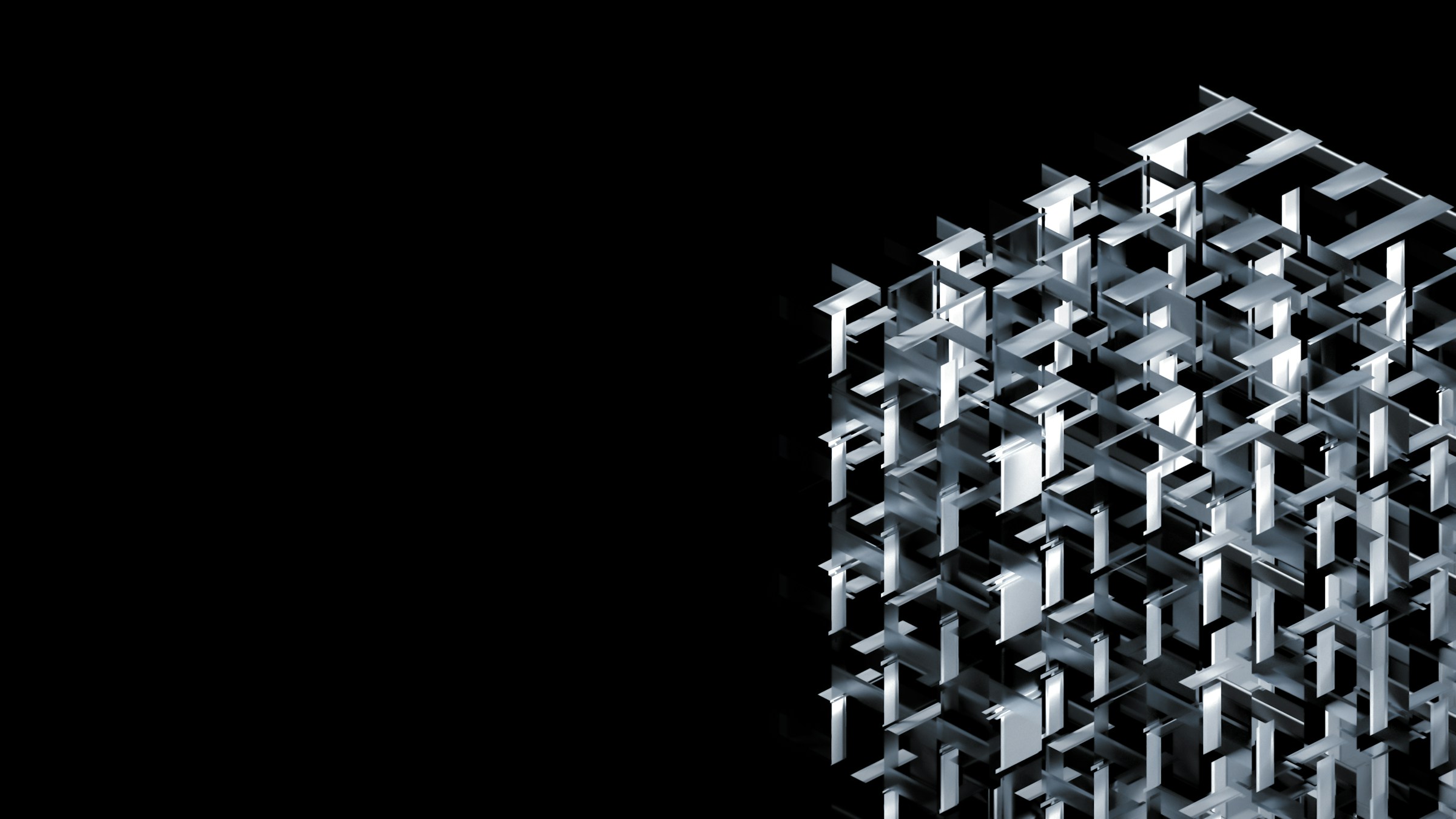 a cubic honeycomb structure made of metal
